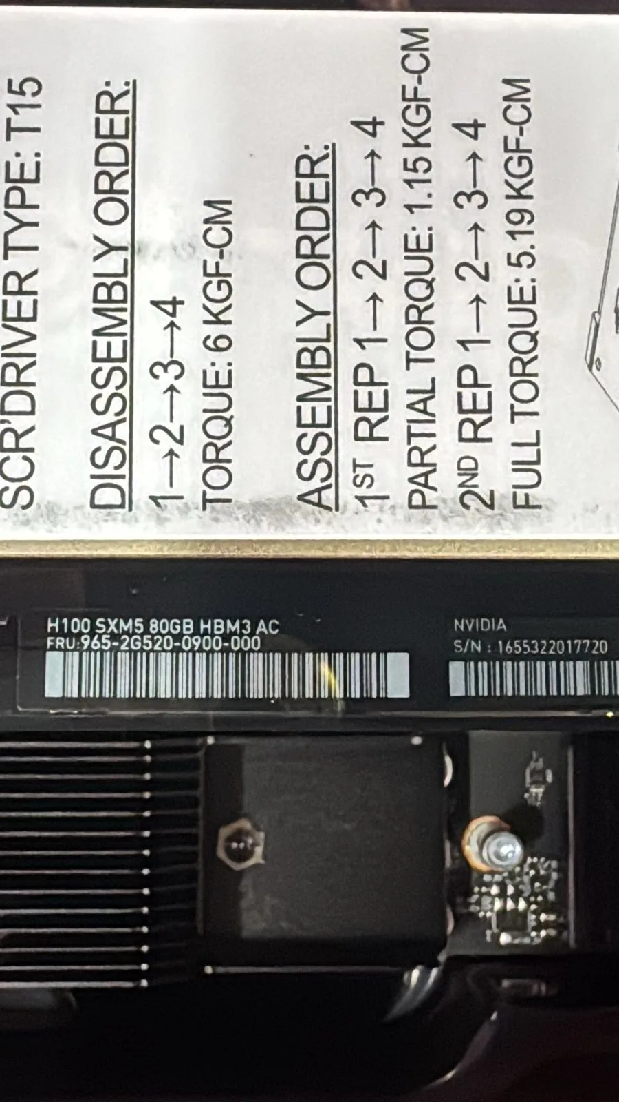 Nvidia GPU 8x H100 SXM5 80Gb Baseboard